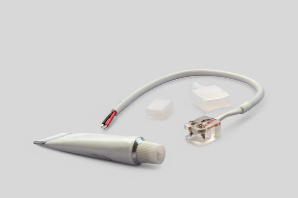 Conexión rápida tira de led (conector, tapas y silicona)