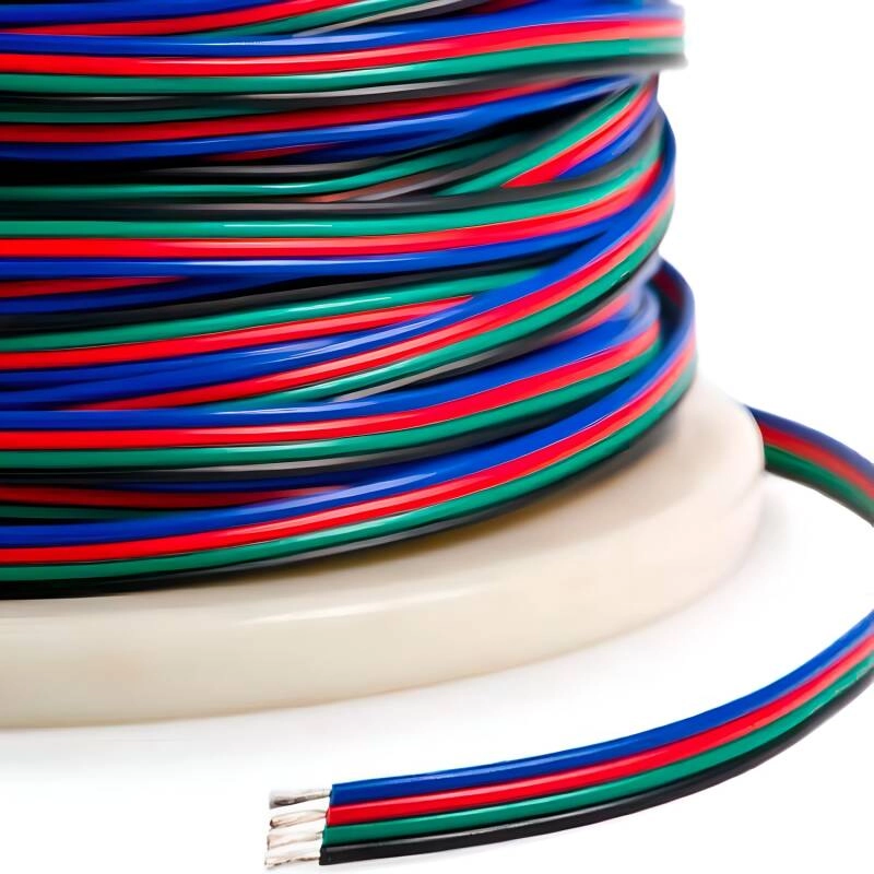 Metro lineal de cable soldado rgb